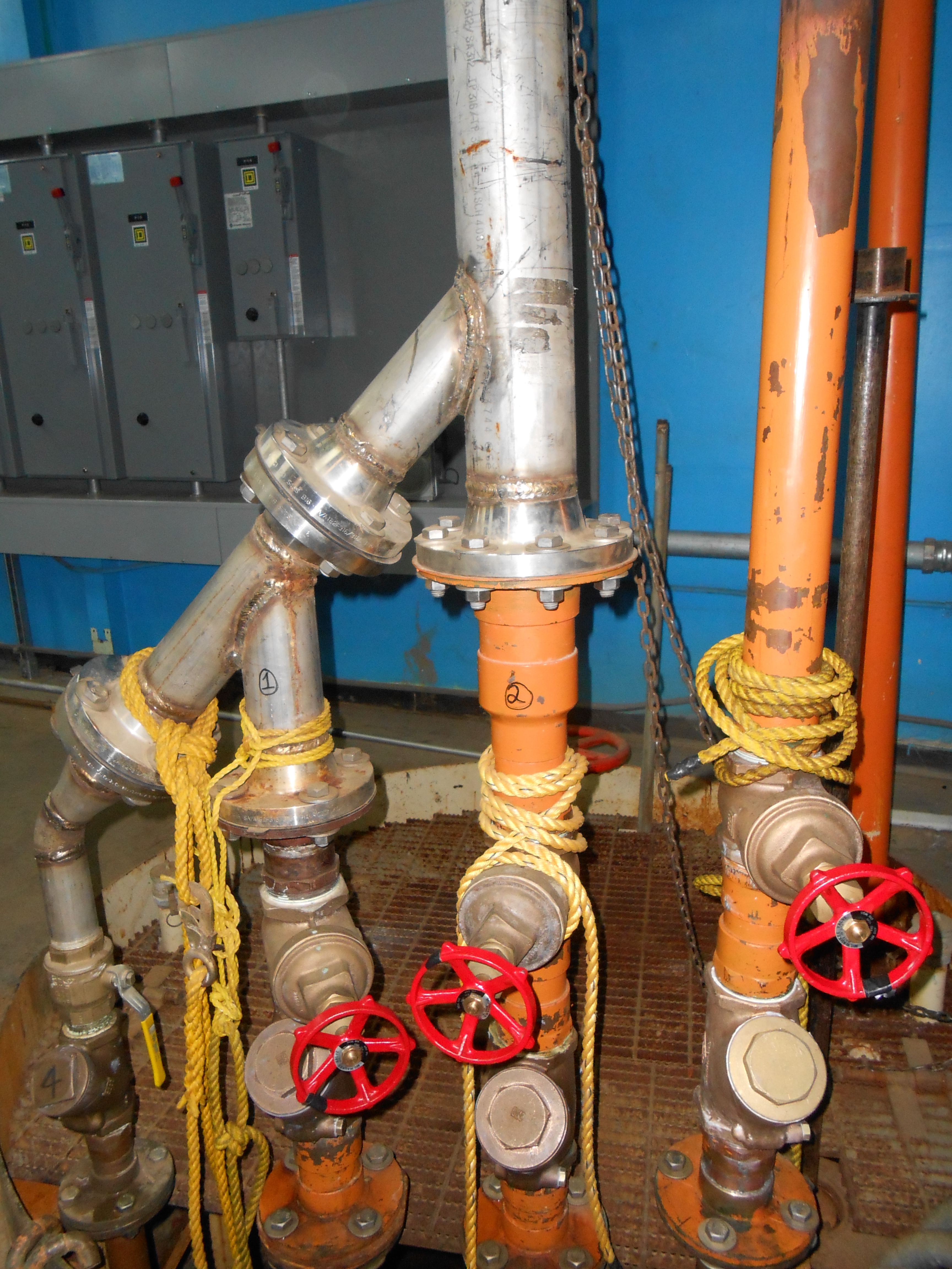 BUECI Pumphouse Raw Water Pump Manifold at Wet Well